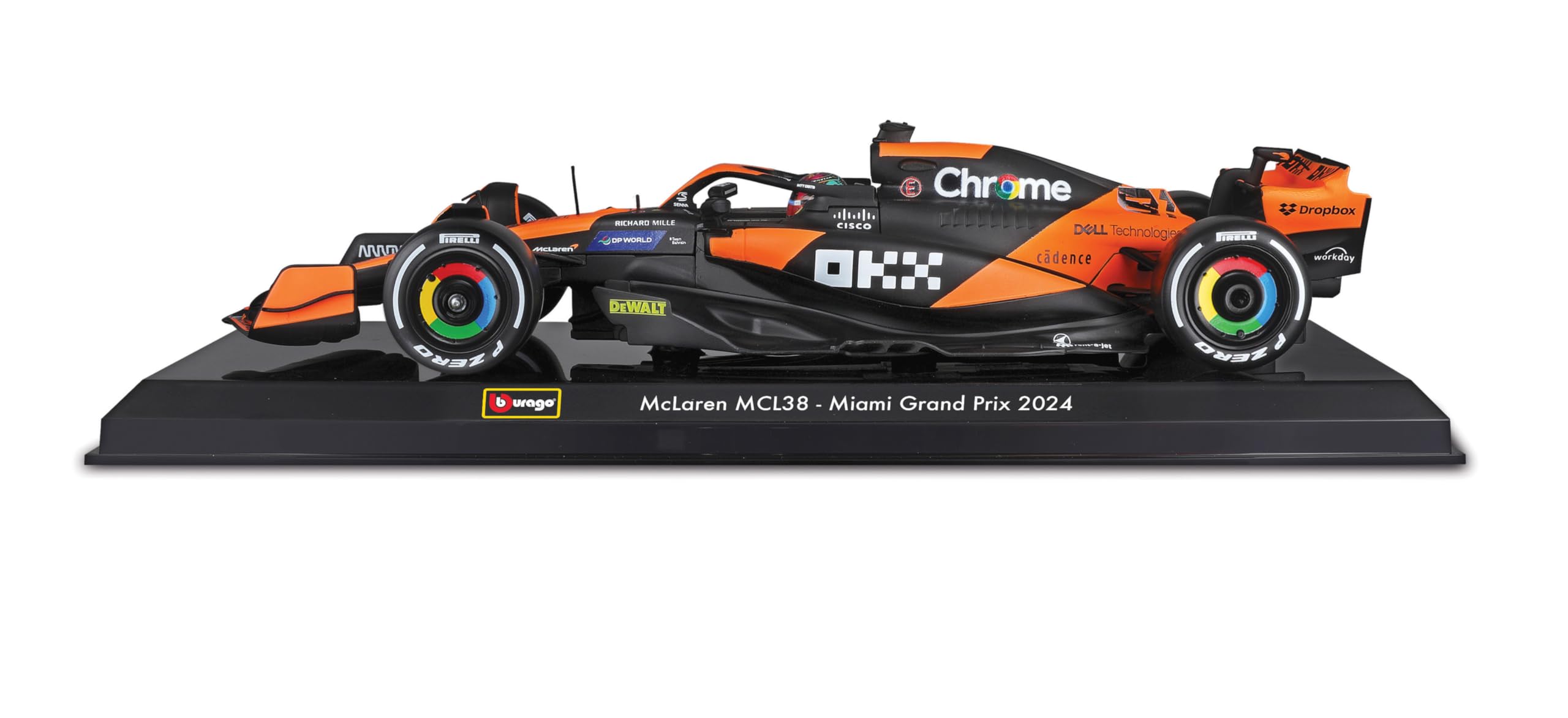 McLAREN F1 MCL38 TEAM MCLAREN N 81 SEASON 2024 OSCAR PIASTRI ORANGE BLACK