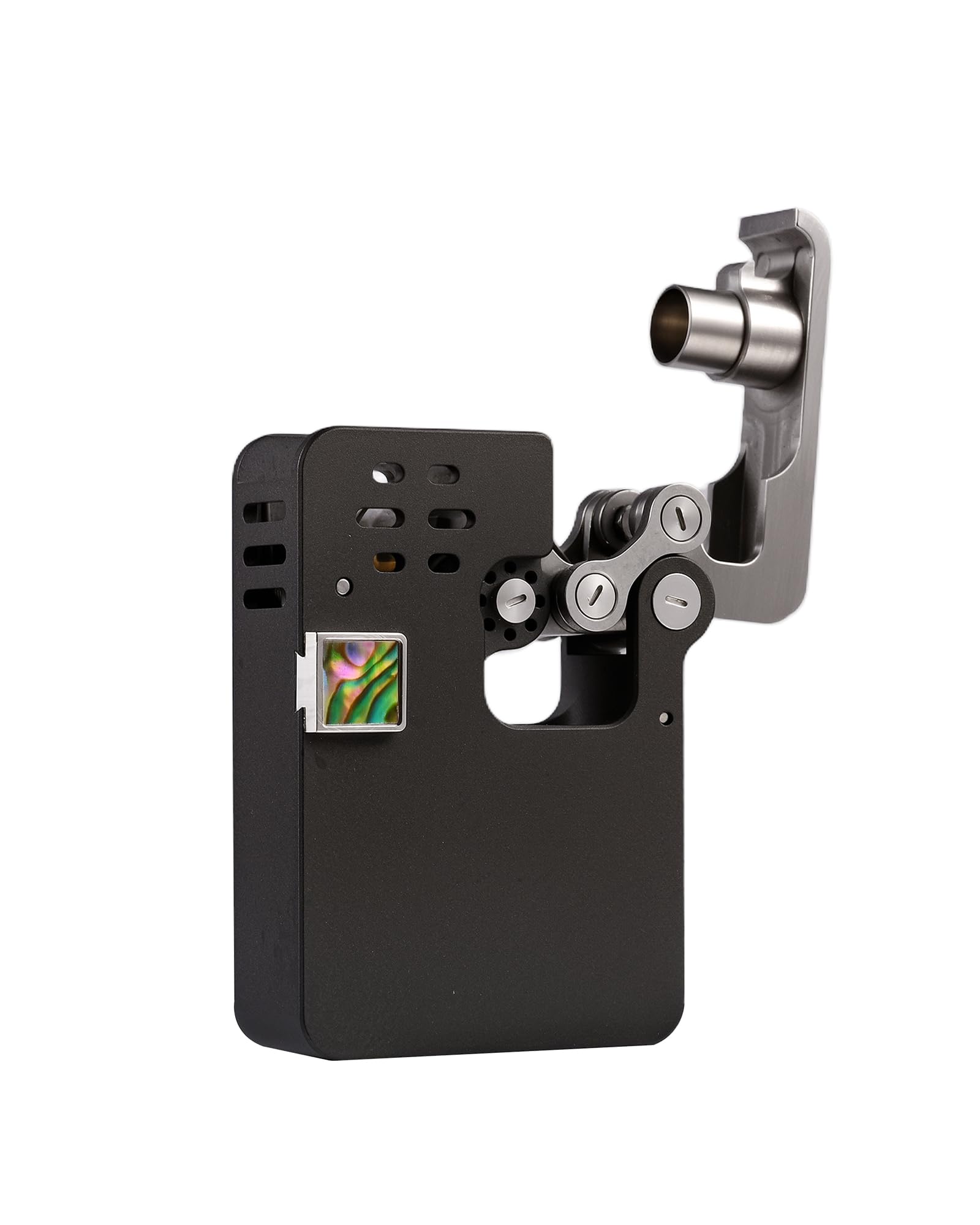 Thorens Ejection Hollowing Machine Black Briquet à Essence Laiton Anti-Vent | Vintage, mécanique, allumage auto, rechargeable, flamme douce, extérieur, rétro, coque ajourée, collection, cadeau homme