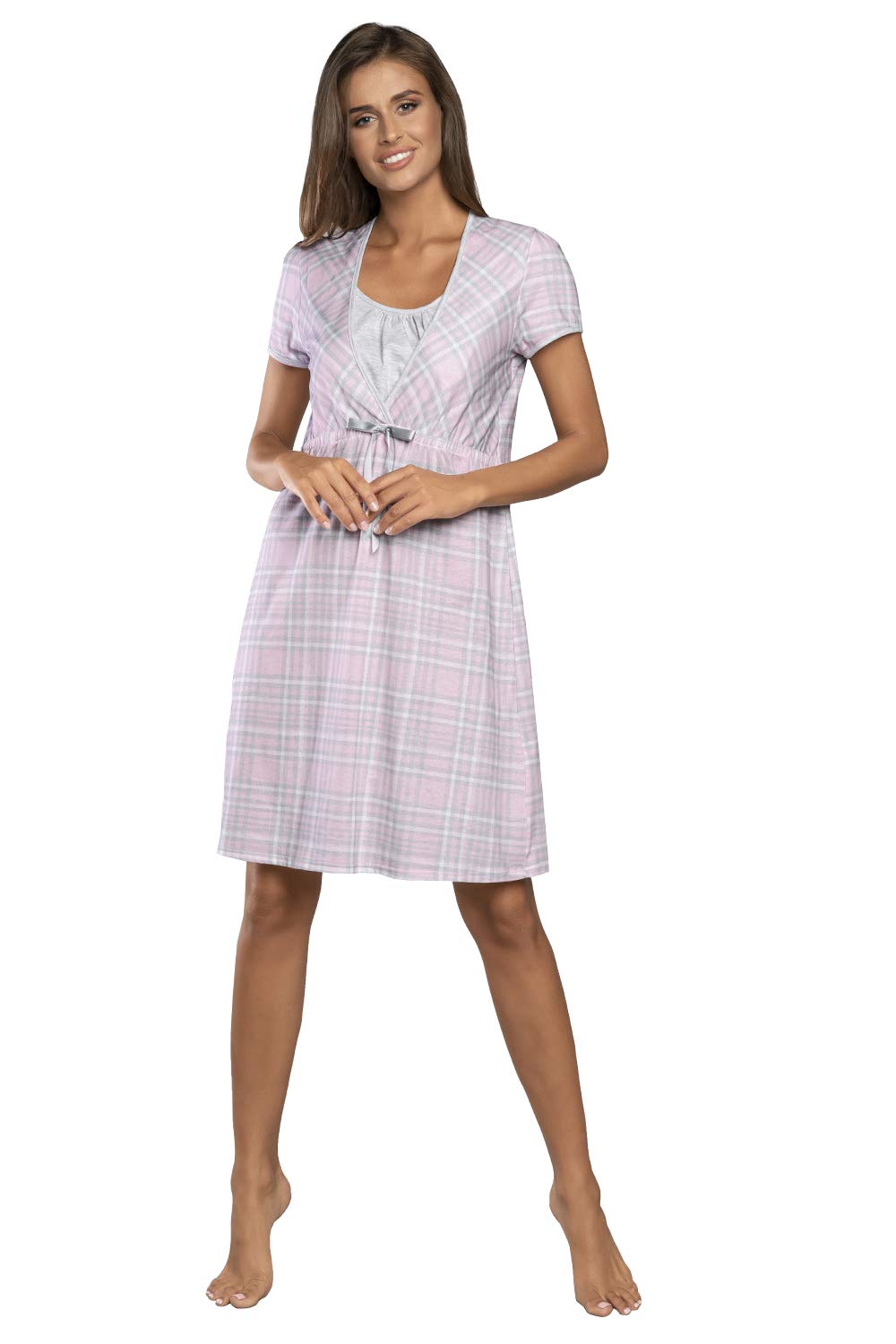 Italian Fashion Camison Lactancia Hospital | Ropa Premama Embarazada | Ropa Embarazada Mujer con Cierre | Camison Hospitalario Mujer | Bata Maternidad Hospital S-XXL - 4