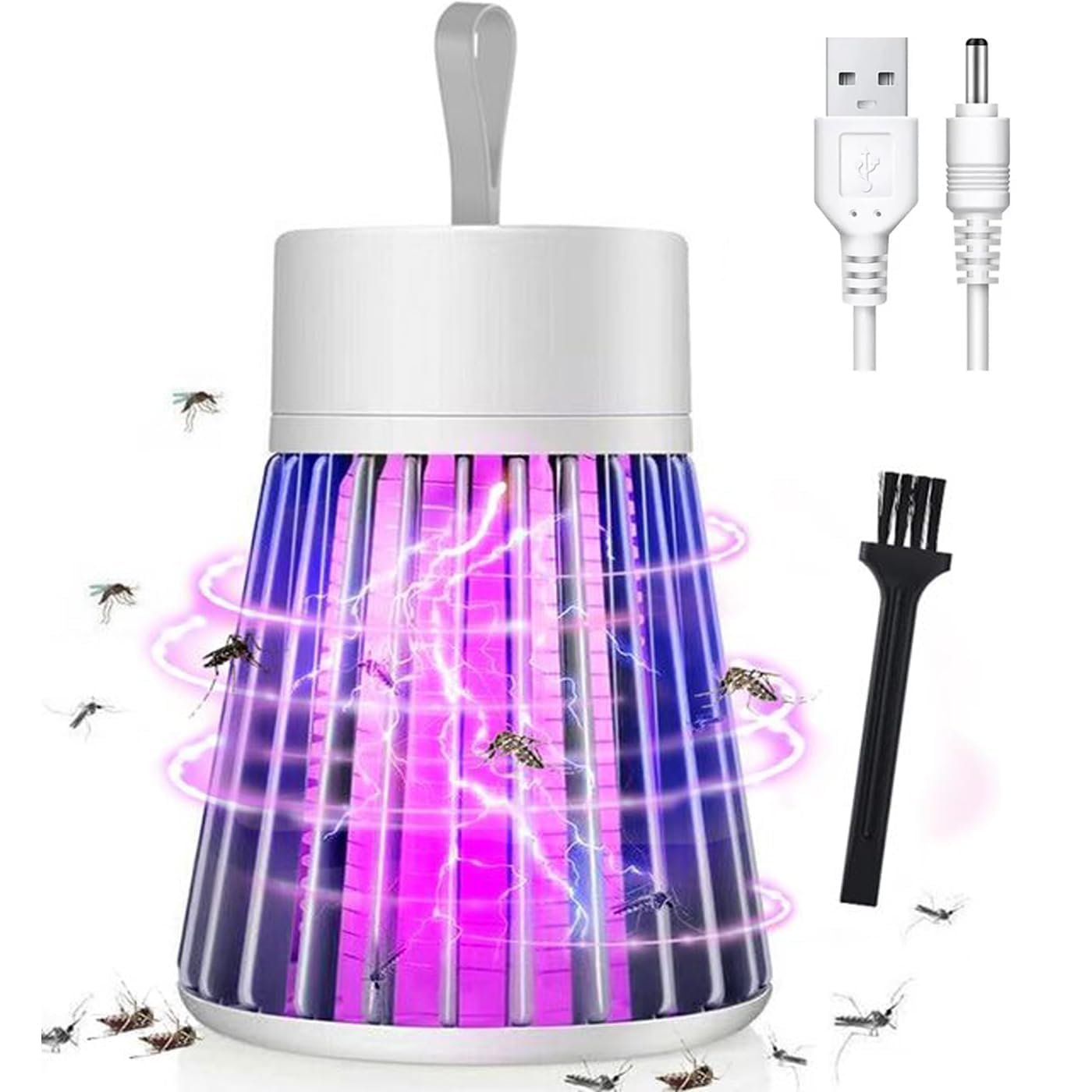 Mosquito Killer Lamp for Home, Electric Bug Zapper, Black, Plastic, USB Powered, Modern Style, for Bedroom, Living Room and Office-image-29