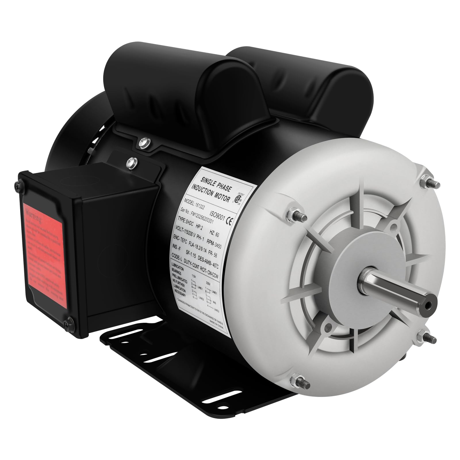 Amazon.com: 2 HP Electric Motor, Farm Duty Single Phase Motor
