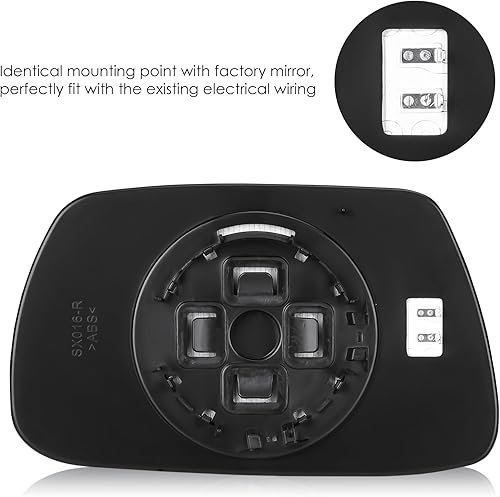 Miniatura 9 de Espejo lateral izquierdo del conductor y del pasajero derecho con calefacción para Jeep Grand Cherokee 2005-2010, repuesto para 5142875AA 5142874AA