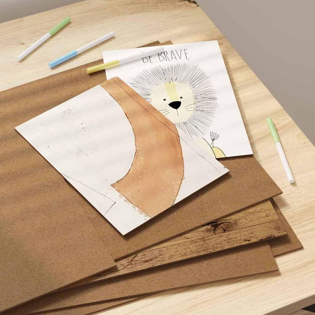 Holzdekorplatten 50 Stuck 30x42x0,27 cm Holzwerkstoff | Leicht zu schneiden, formen und dekorieren, vielseitig fur Bastelprojekte, pflegeleicht mit feuchtem Tuch