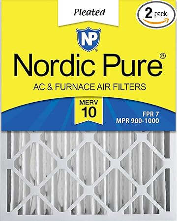 Nordic Pure 16x20x4 Merv 10 Pleated Ac Furnace Air Filters 2 Pack Replacement Furnace Filters Amazon Com