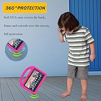 Vista 4 de All-New Fire 7 Tablet Case (12th Generation, 2022 Release) - DICEKOO Lightweight Shockproof Kid-Friendly Cover with Handle & Kickstand for Kindle