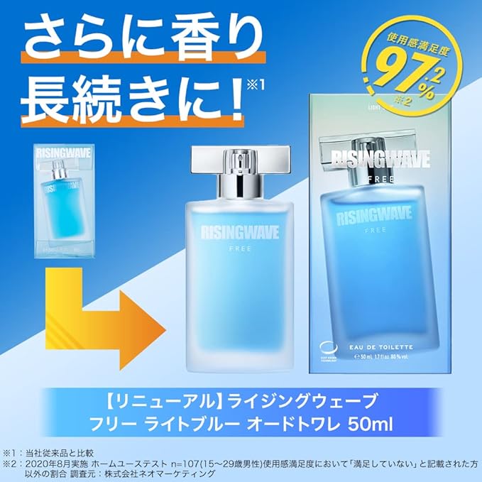Amazon Risingwave ライジングウェーブ ライジングウェーブ フリー ライトブルー 50ml 旧品 単品 50ミリリットル X 1 Risingwave ライジングウェーブ オードトワレ Edt 通販