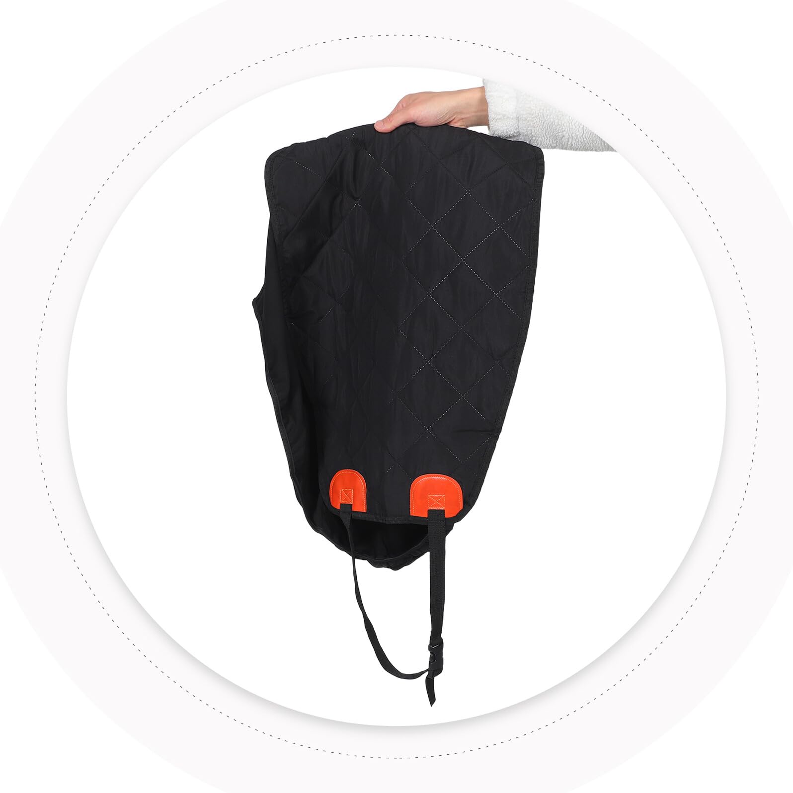 Gadpiparty Funda para Asiento Delantero de Coche para Perros Negra