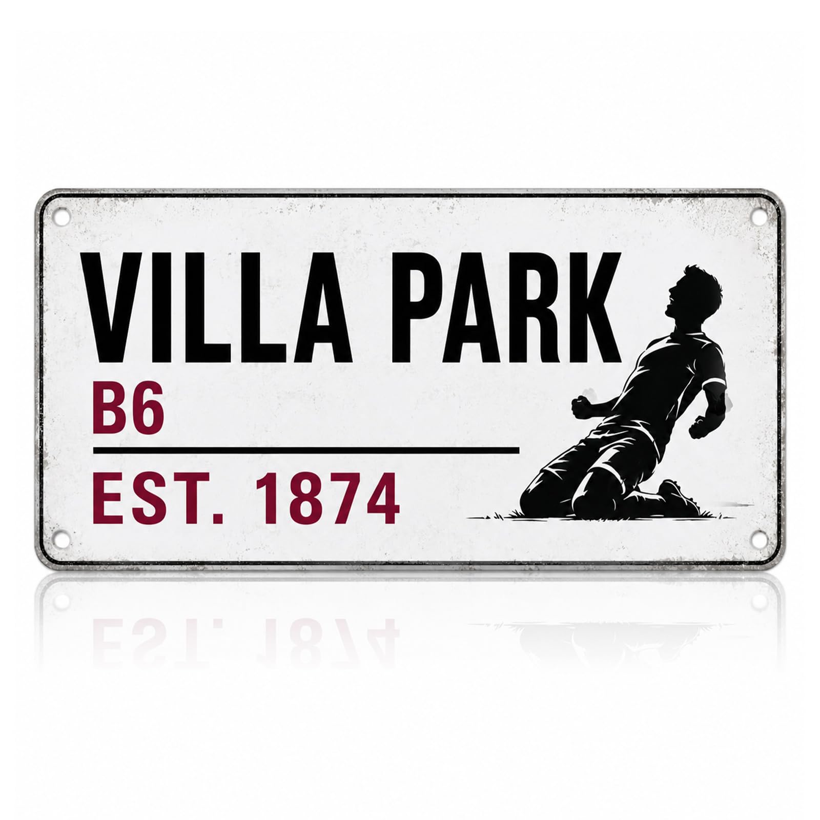 Street Sign for Aston Villa Gifts Men Boys Football Decorations