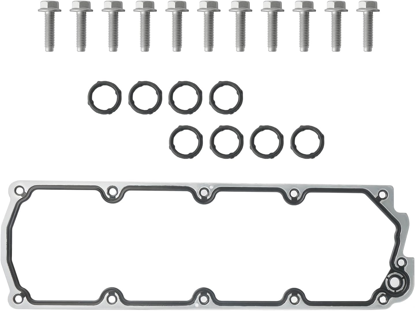 LS Gen 4 (IV) Valley Cover Plate Kit Non AFM DOD Block Off Plate Compatible with Chevy Silverado Express Tahoe Suburban Trailblazer GMC Sierra Savana Yukon Cadillac Escalade H3 Replace 12598832