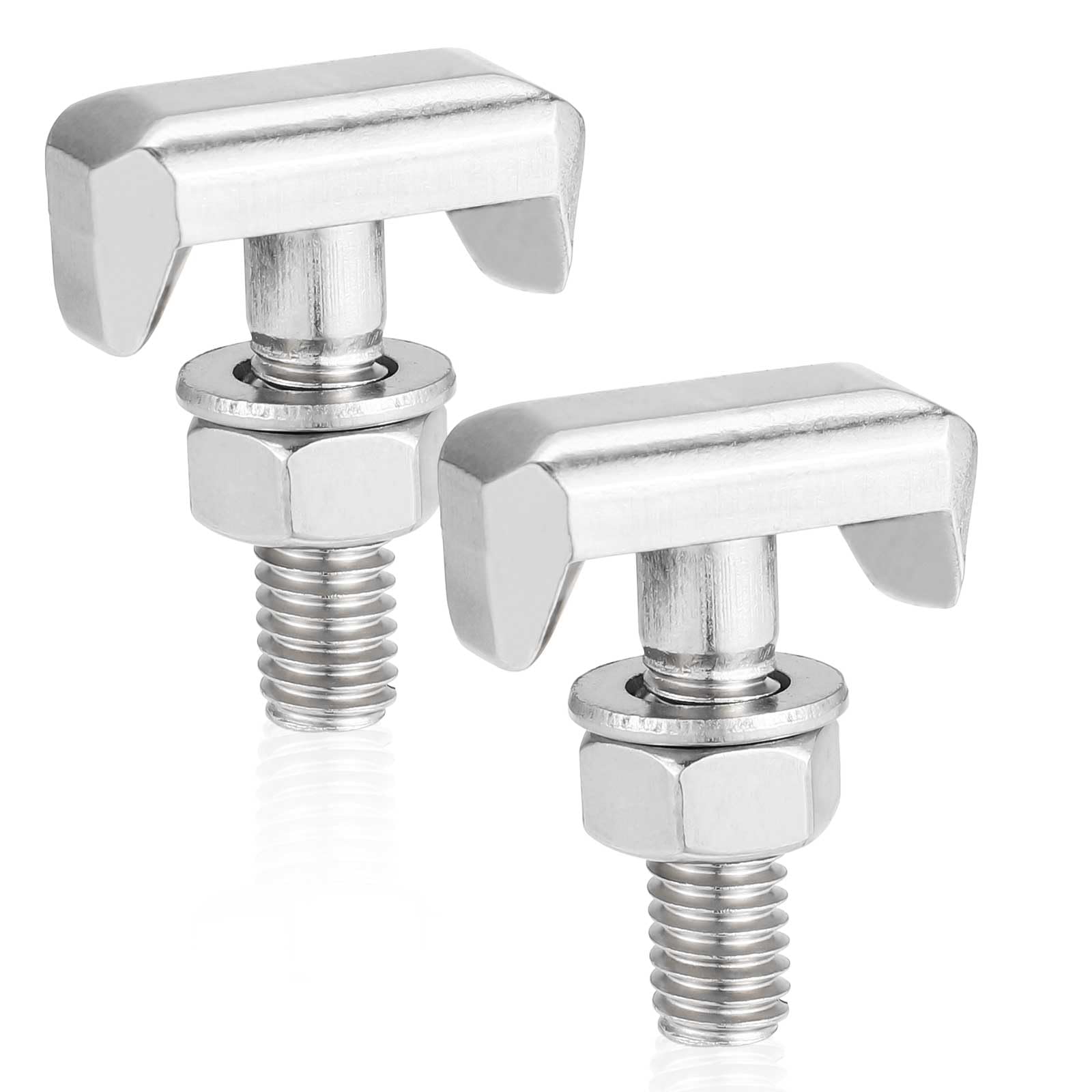 2pcs Battery Terminal T-Bolts, Car Battery Terminal Bolt Kit Replacement Nuts Battery Cable Connectors Terminal Bolt Replace #19116852, 6X0915138, 61128373946, 64740