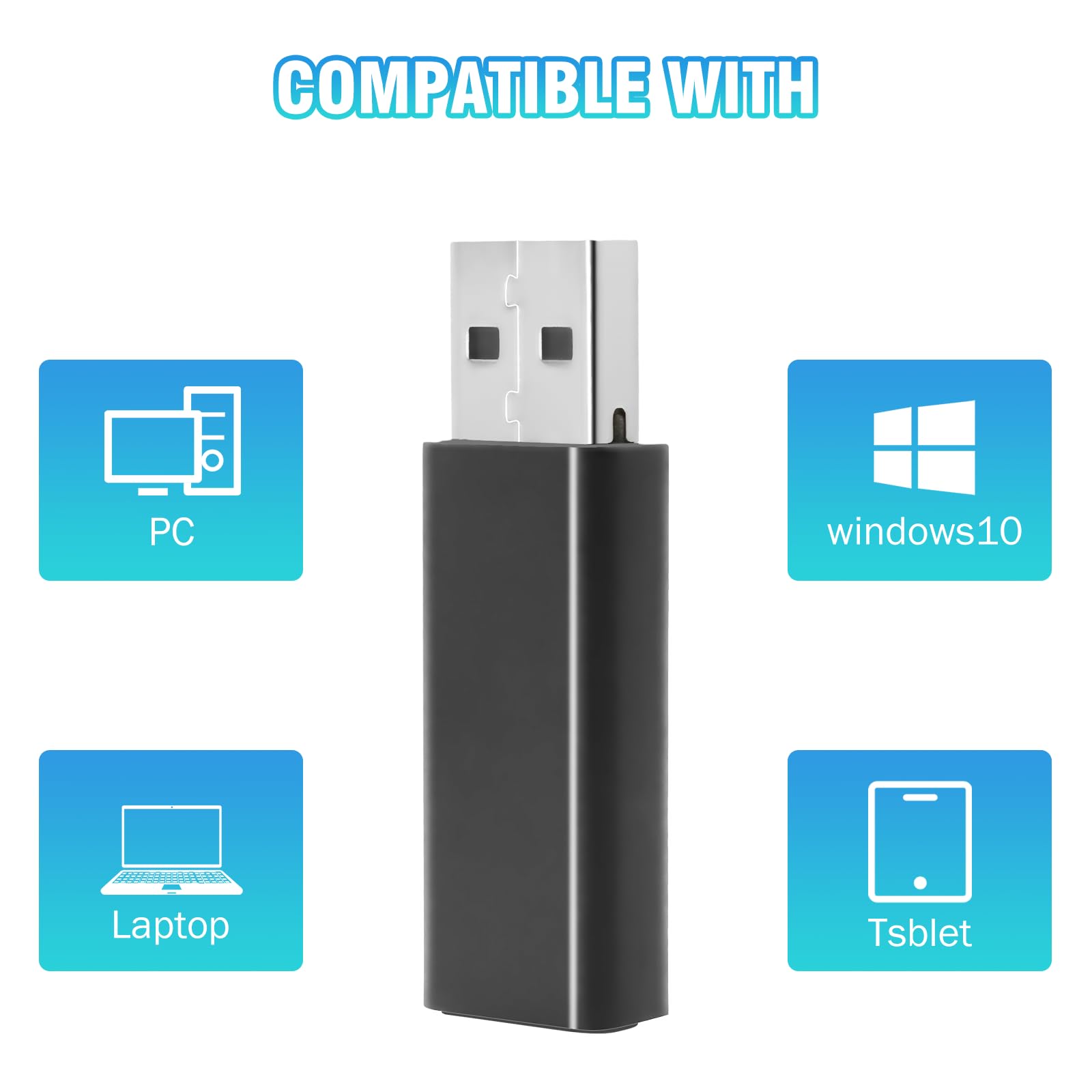 RUIZHI Adattatore wireless compatibile con il controller X-box One X-box One Serie X X-box One X S per PC Windows 10