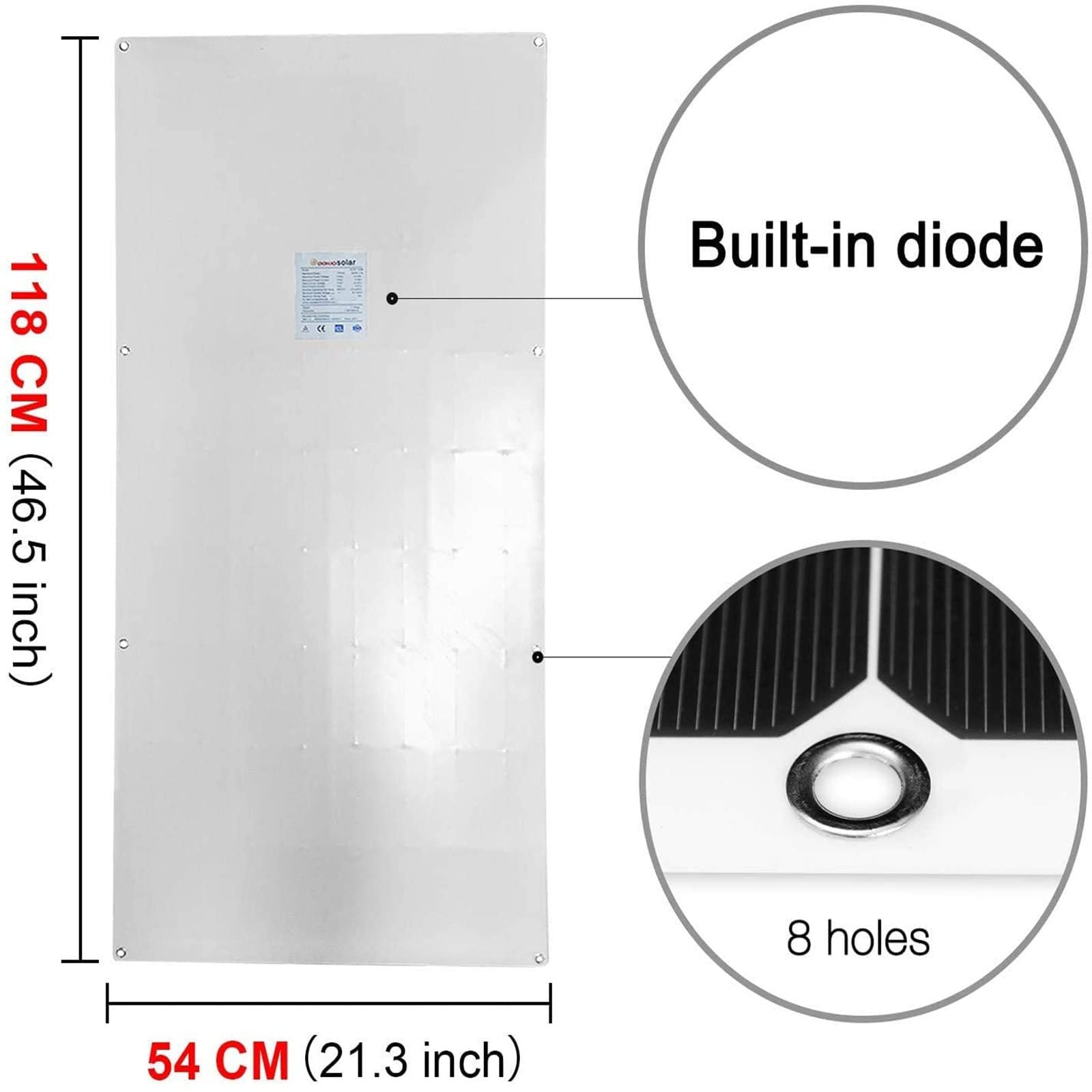200w Off Grid Solar Kit 2 szt. 100w 18v elastyczny panel słoneczny monokrystaliczny moduł fotowoltaiczny + kontroler 20A dla łodzi samochód kempingowy Home Shed,400w(4pcs100w)