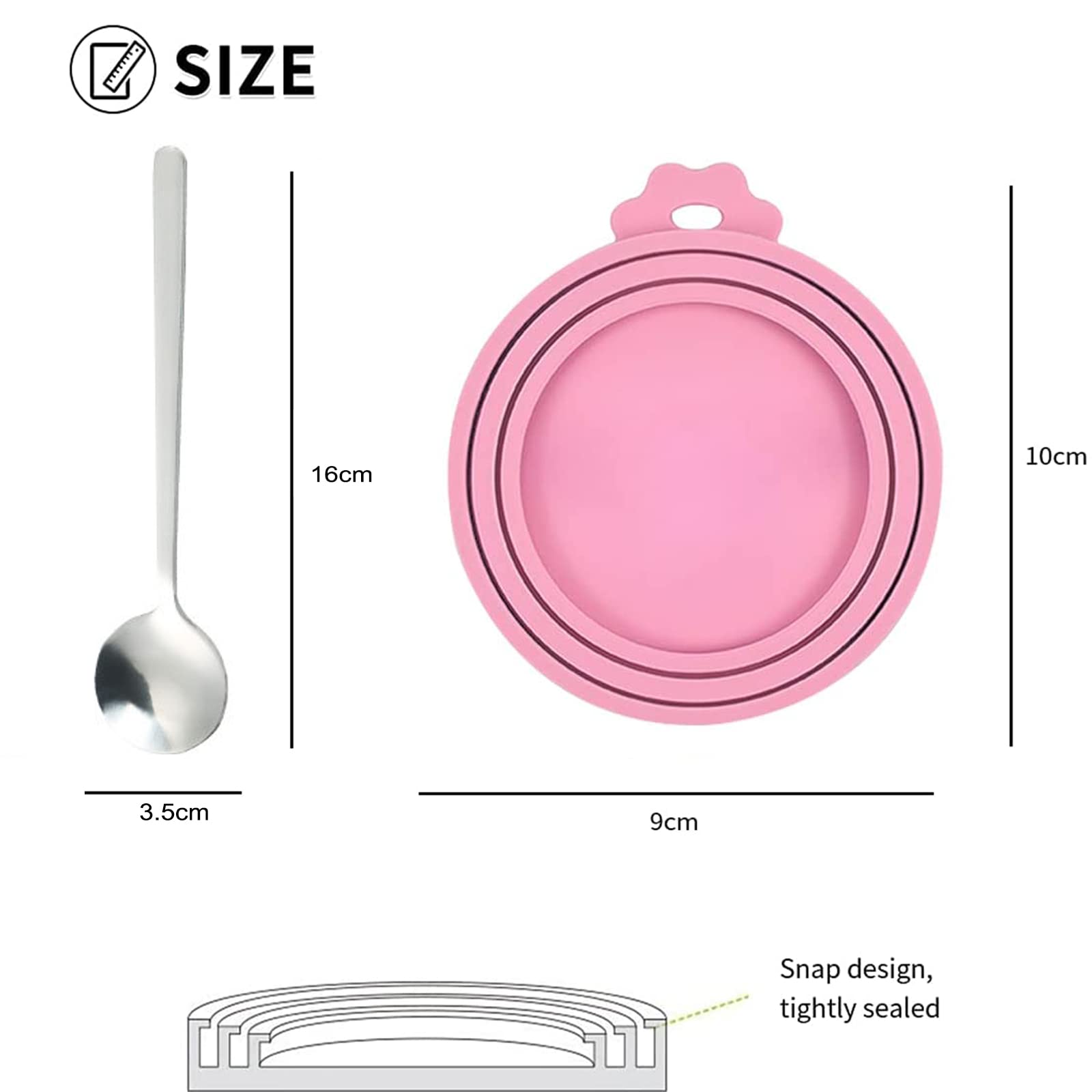 Coperchi In Silicone Per Lattine Animali - 4 Pezzi Taglia Universale, Mantiene Il Cibo Fresco