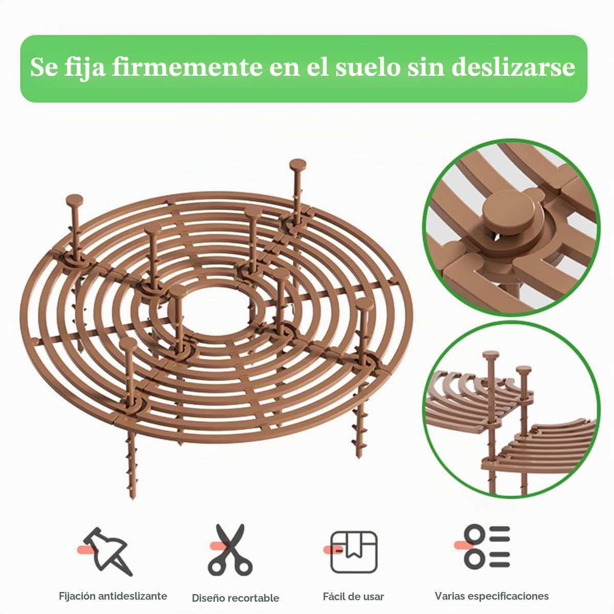 4 Piezas Protector de Macetas, 30cm y 52cm, Protección de Plantas para Bebé Gato Rejilla Protectora de Plantas con 40 Estacas Profundas Cortable Protege de Niños y Animales la Tierra en Macetas