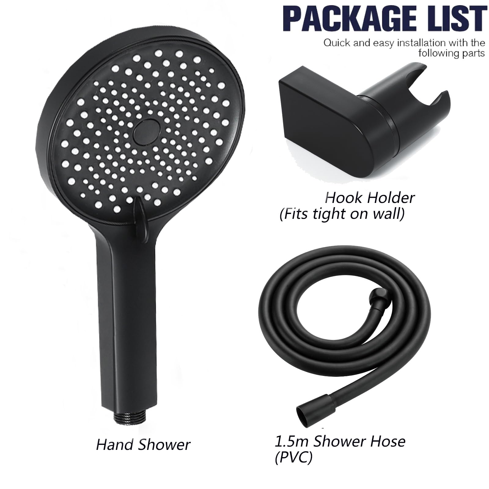Produktbild von BadeStern Duschkopf: Hochdruck-Massage-Handbrause Mit Silikon-Massagebürste, 4 Modi, Filter (Duschkopf Mit Massagefunktion