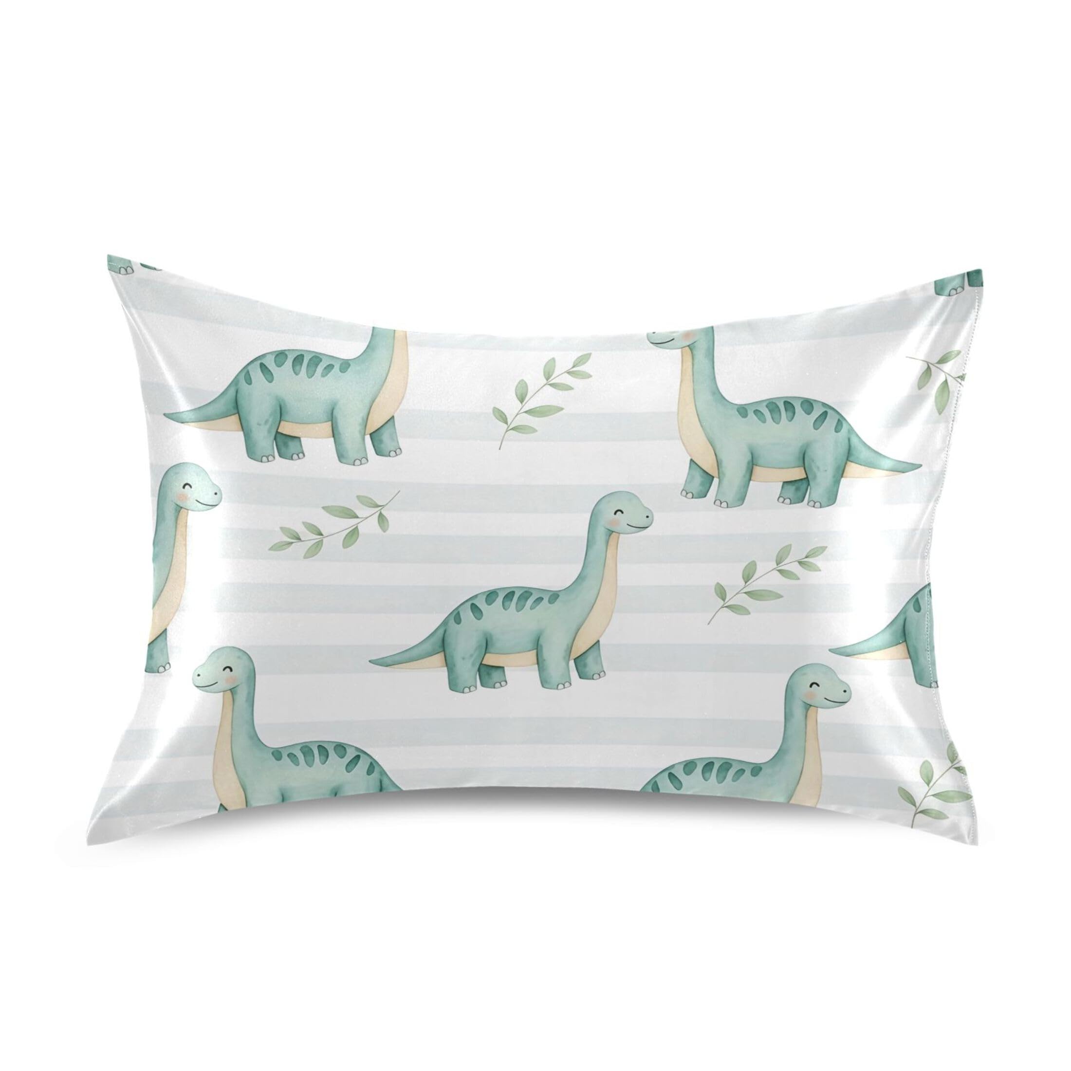 Fuauuyl Pillowcase Queen Size 20x30 in, Watercolor Dragon Soft Breathable Satin Pillow Case for Hair and Skin with Envelope Closure Wrinkle-Free