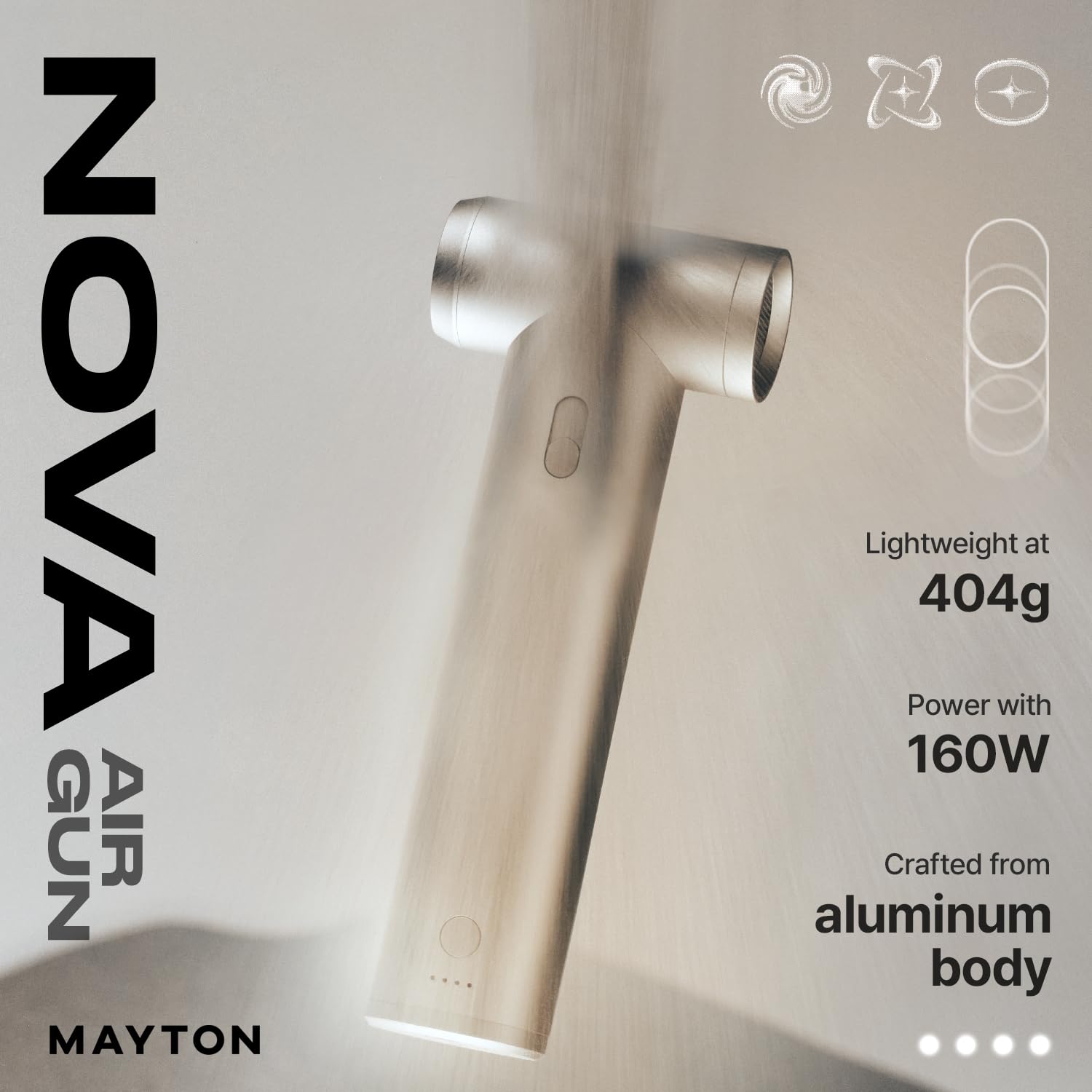 Amazon.co.jp: Mayton Nova Light 最ーエアダスター 電動 強ブロワ充電