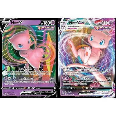 Mew V & Vmax Card Set - Fusion Strike 113/264 & Jamaica | Ubuy