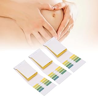3 Sets PH Test Strips, Amniotic Fluid Test Strip Maternity Home High Sensitivity Feminine PH Test Strips Test Paper Extensive Test Paper Litmus Test Paper PH Soap Making Testing