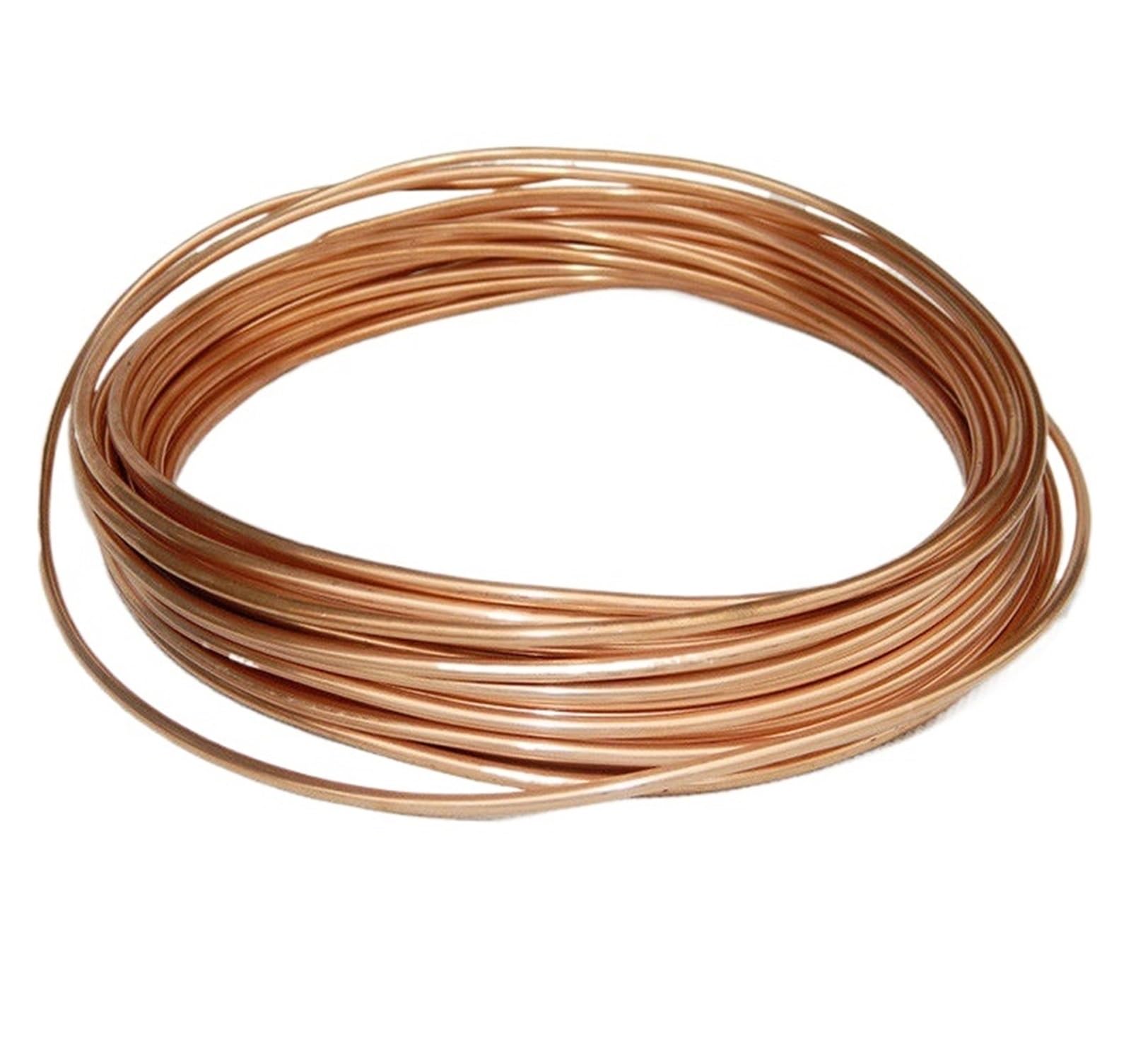 2MM 2.5MM 3MM 4MM 1M Dia Copper Tone Refrigeration Capillary Pipe Tubing Coil T2 1.2P Tube(Outer Diameter 5mm)