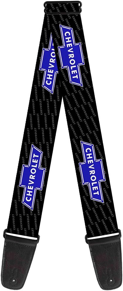 Buckle-Down Guitar Strap - Chevy Bowtie REPEAT w/Text - 2" Wide - 29-54" Length
