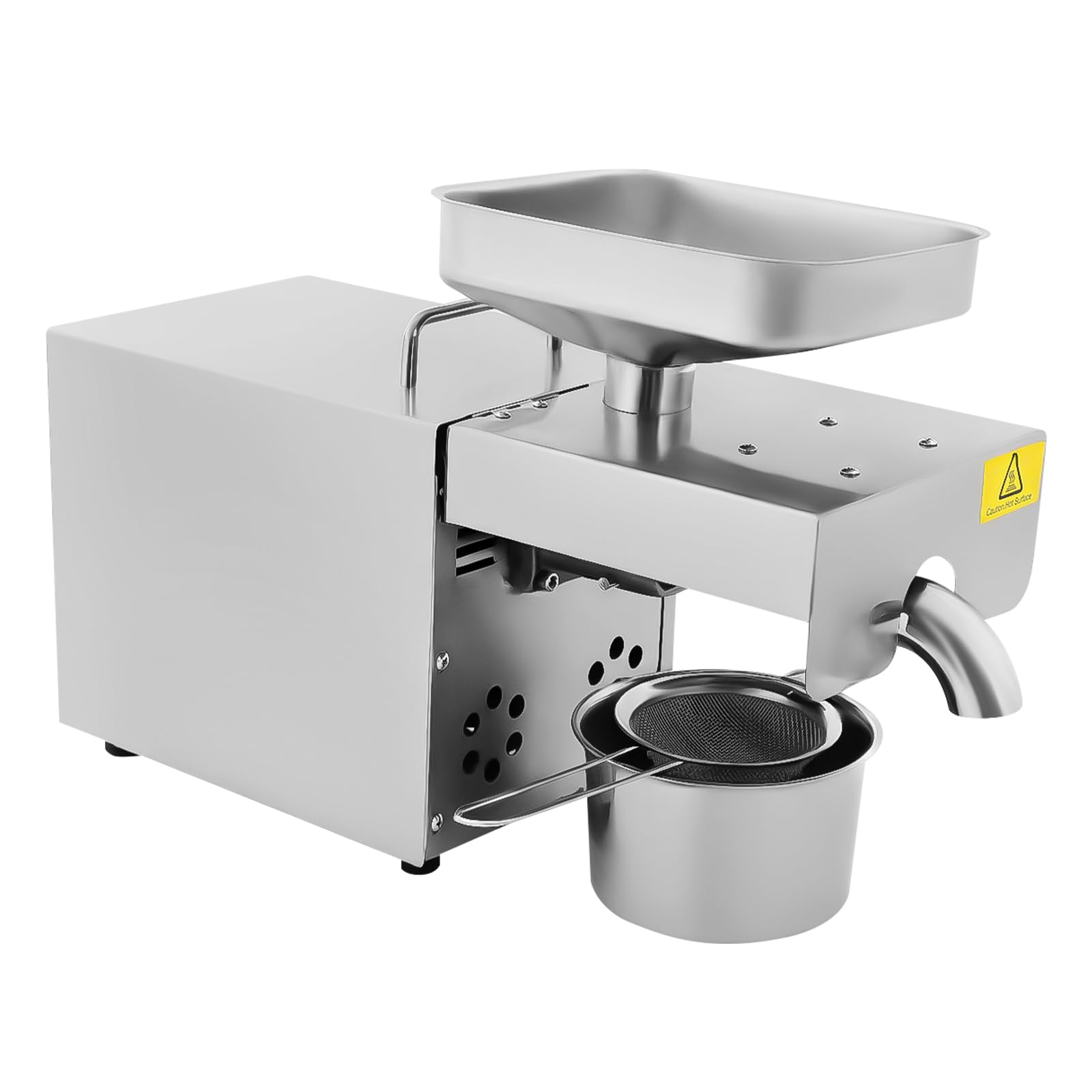 Elektrische Ölpresse 610W - Für Nüsse & Samen, 3-6kg/h Ausbeute