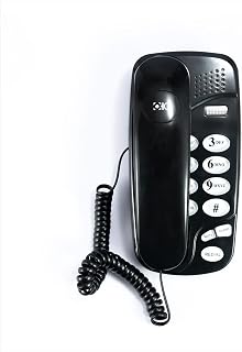 Old Style Wall Phone-Freely Adjust The Volume Landline Phone, Classic Retro Design Landline Phones for Home, Wall Phones for Landline, Suitable for Living Room, School, Home, Office(Black)