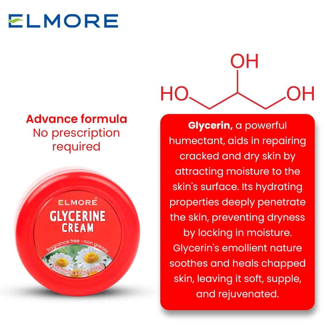 Crema de manos calmante – 42% de glicerina para una hidratación intensa e hidratación | Extracto de manzanilla para calmar, calmar y restaurar la piel seca y agrietada | Absorción rápida y no grasa 4