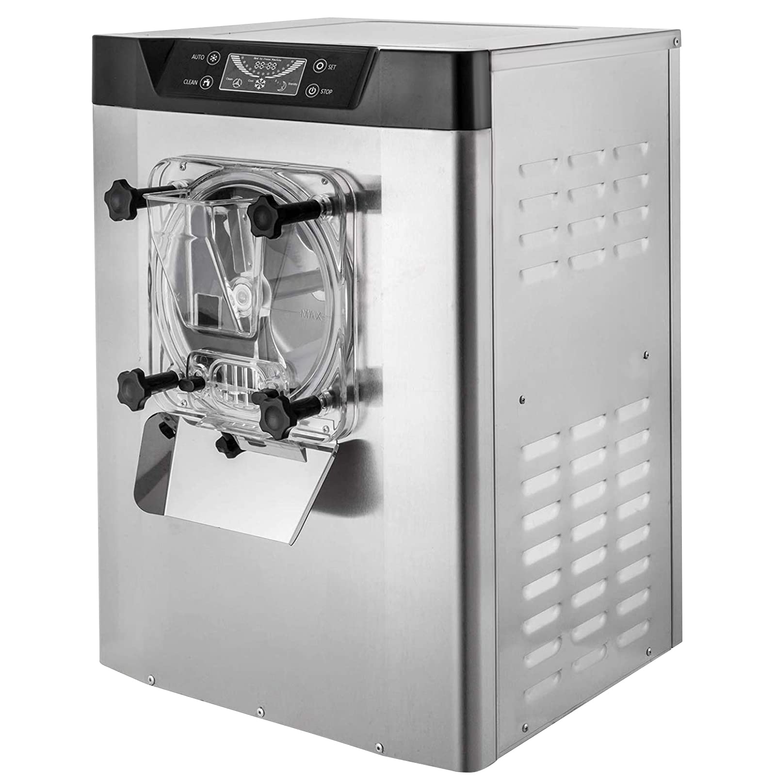 VEVOR Macchina per Icecream Duro Commerciale in Acciaio Inox 1400W Macchina per Gelato Duro Uso Commerciale 16-20 L/H, Macchina per Icecream Velocità 3000 giri/min ca. da Ristorante Hotel Albergo