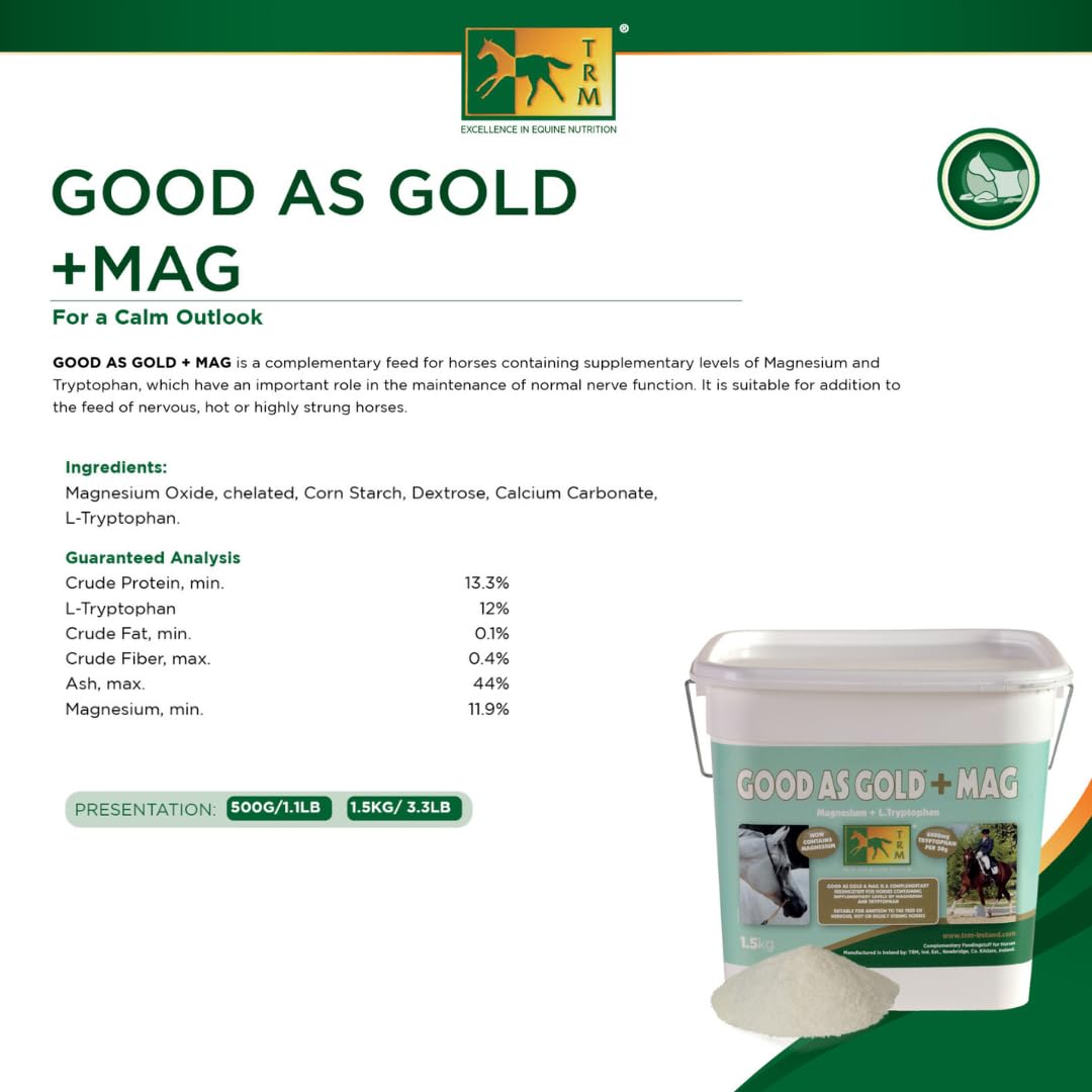 Trm Irlanda – purosangue rimedi fabbricazione Trm Good AS Gold + MAG, 500 g