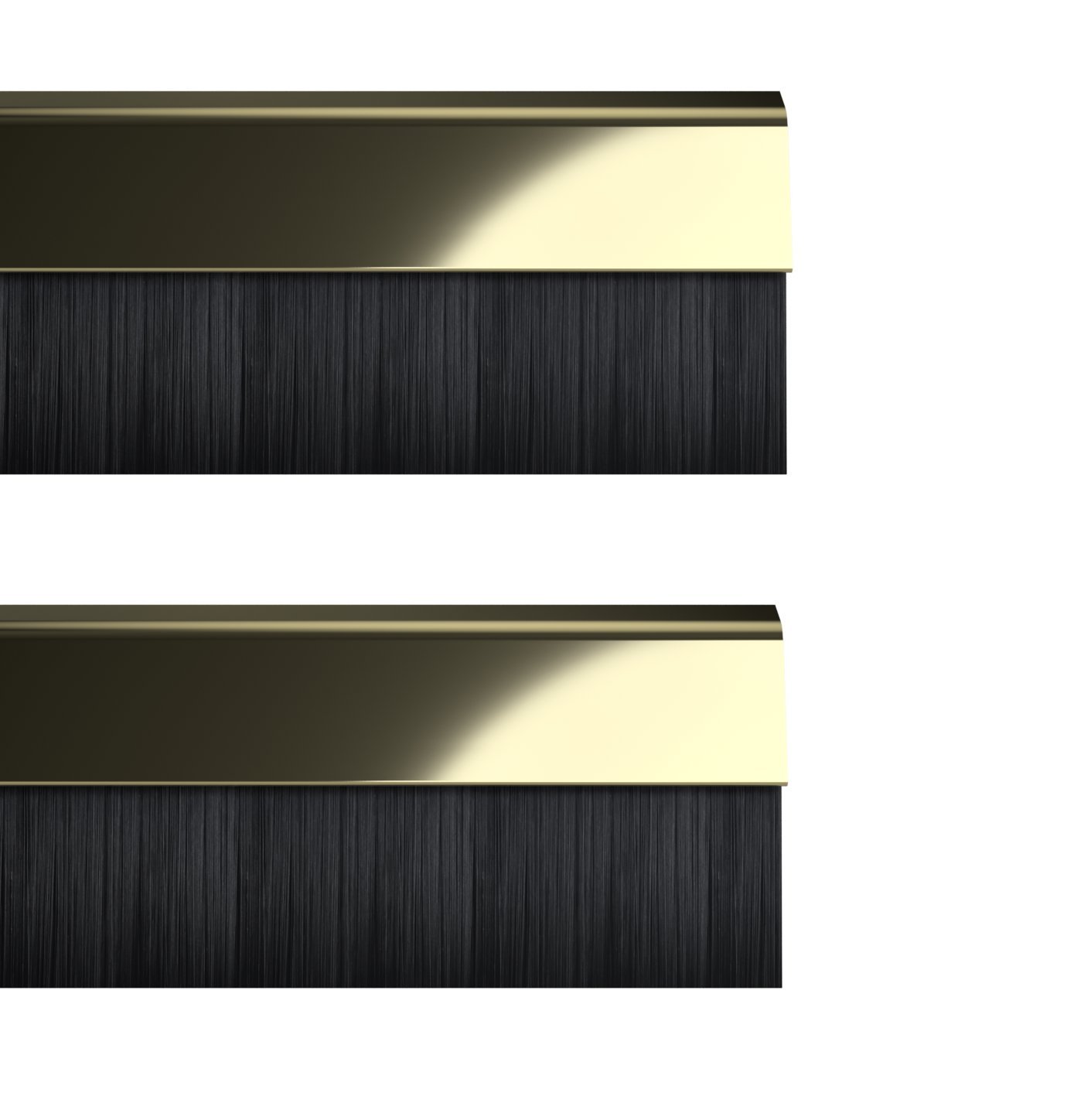 Stormguard Gold 02Am0010838g Bds Cover Clip Bottom Of The Door Brush Draught Seal, 838 Mm, Set Of 2 Piece