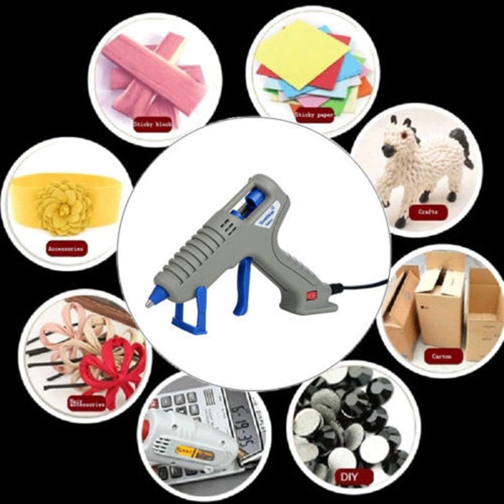 DIY Hot Melt Glue Gun Anti Drip Glue Gun Work Removable Anti-hot Cover Glue Gun Kit with 16PCS Dia 0.27"x3.93" Long Glue Sticks