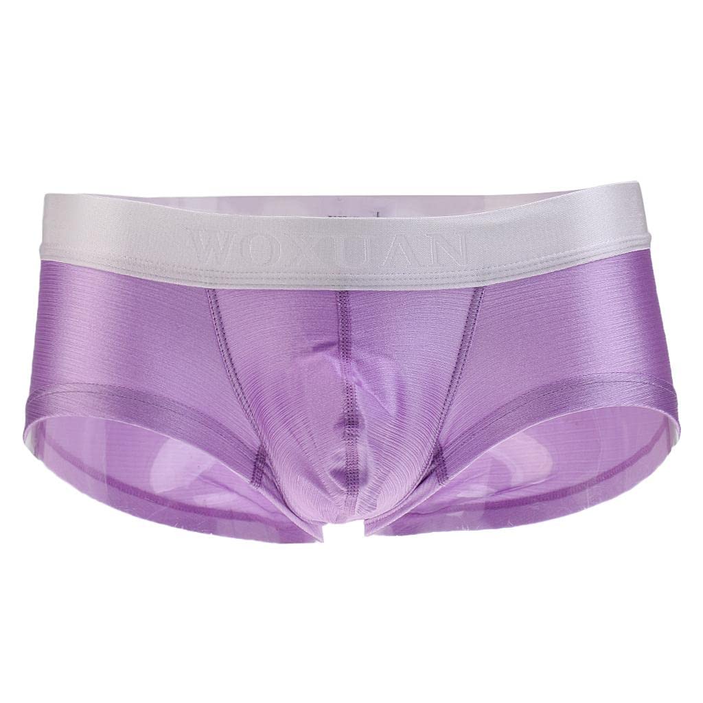 PEXORVA® Man's Silky Soft Solid Boxer Brief Men's Underwear L Purple|Clothing Shoes & Accessories | Mens Clothing | Underwear-picture-56
