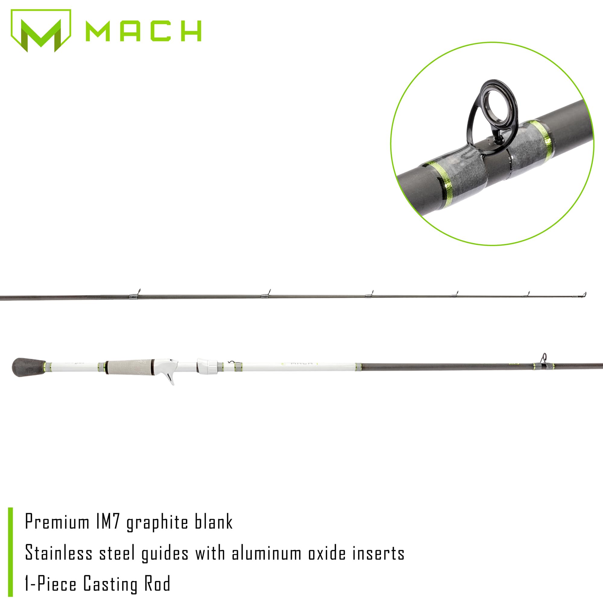 Mach Ll Rods Snapklik.com : Lews MACH 1 Casting Fishing Rod, 7-Foot 3-Inch, 1-Piece ...