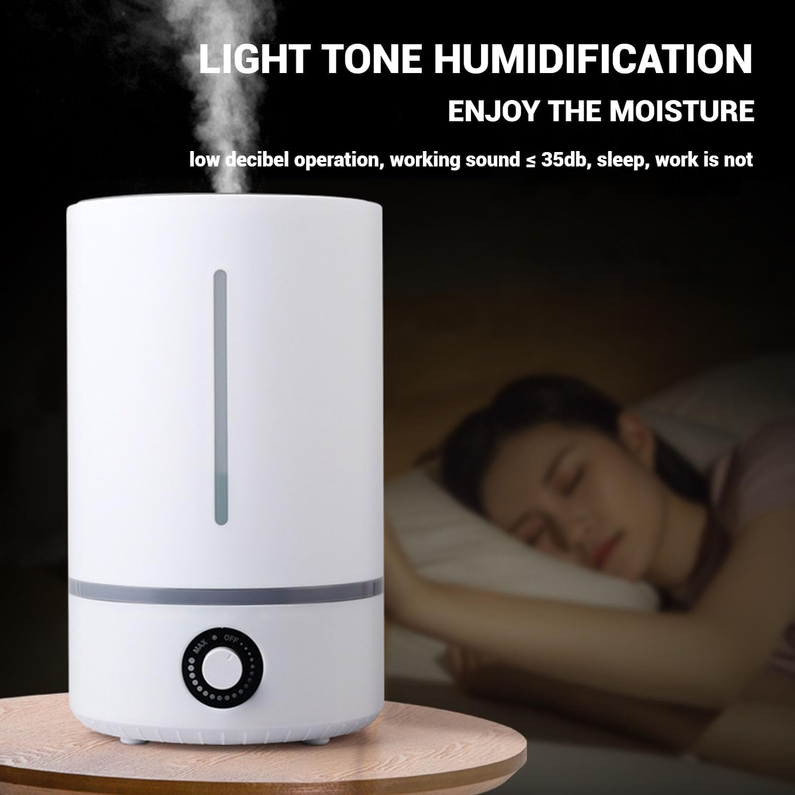 Humidificador de Relleno Superior, Difusor de Aceite Esencial 300ML/H