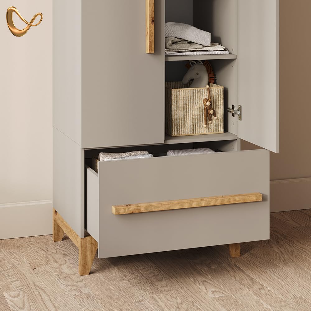 Livinity Guardaroba per bambini Mailo 70 x 186.8 cm con sedile a panchina