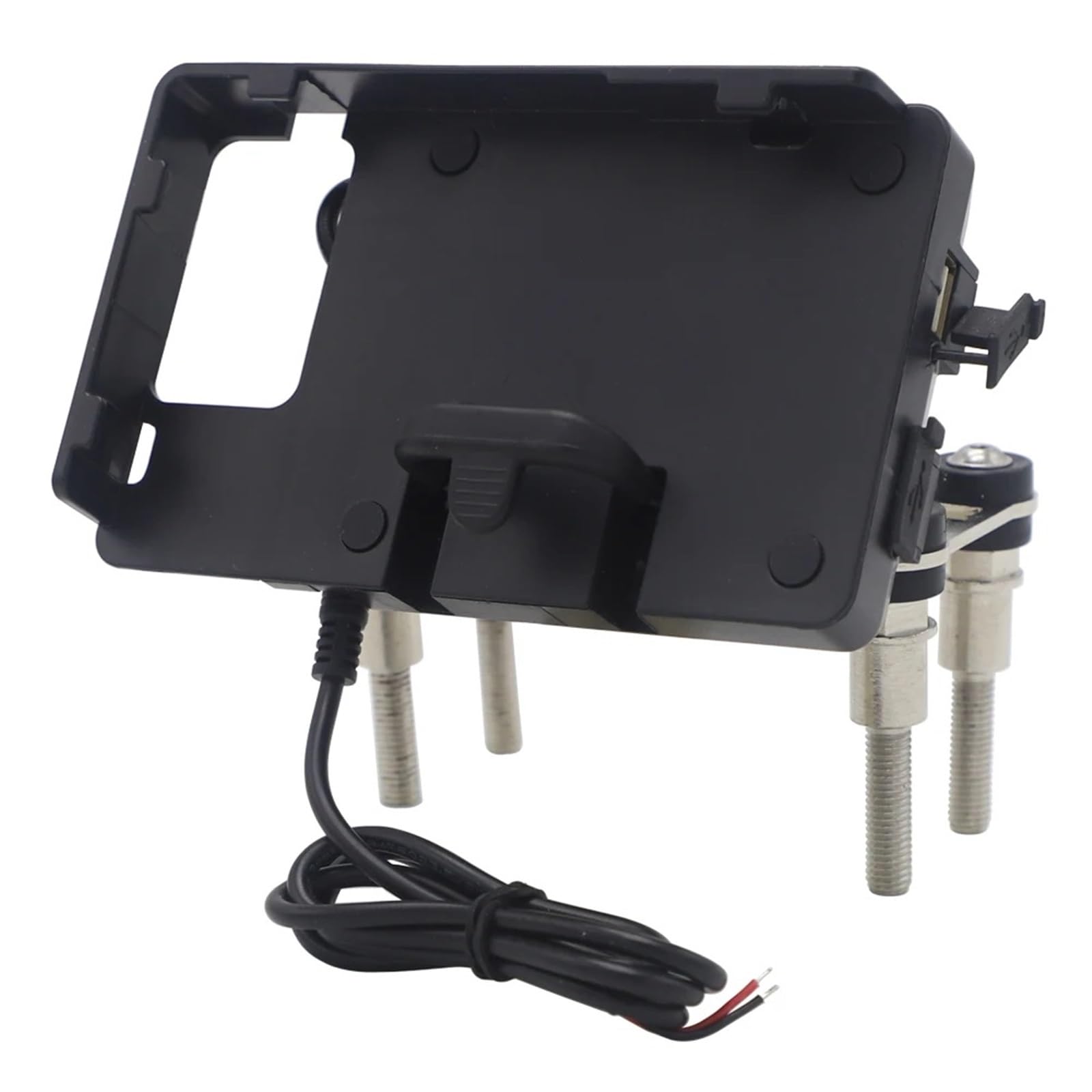Uchwyt do nawigacji GPS uchwyt Uchwyt na nawigację GPS motocyklową 12 mm z ładowaniem bezprzewodowym do telefonu, pasujący do BMW F750GS F850GS F800GS F700GS R1200R(C)