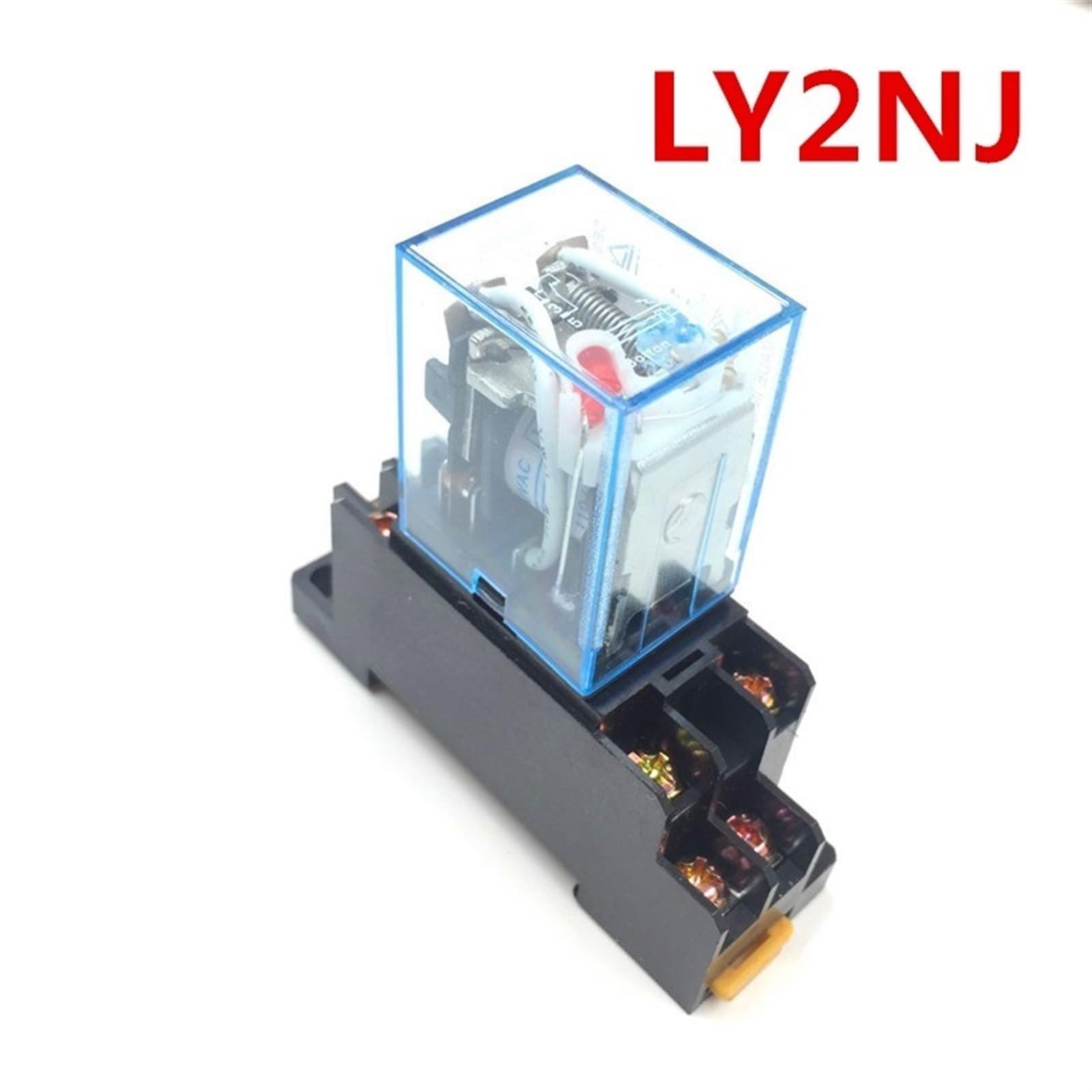 LY2NJ HH62P HHC68A-2Z Mini relé electromagnético electrónico 10A 8PIN bobina DPDT con base de enchufe DC12V 24V AC110 220V (AC 220V)