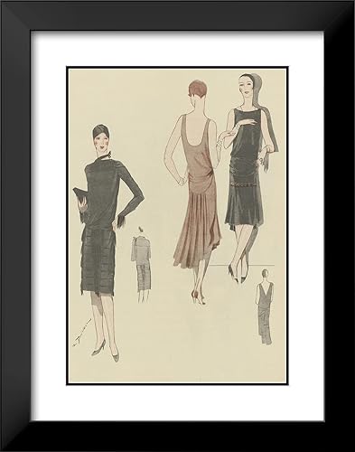 Miniatura 2 de ArtDirect Anonymous 14x18 Black Modern Frame and Double Matted Museum Art Print Titled - Art - Taste - Beauty, P. 15 (1928)