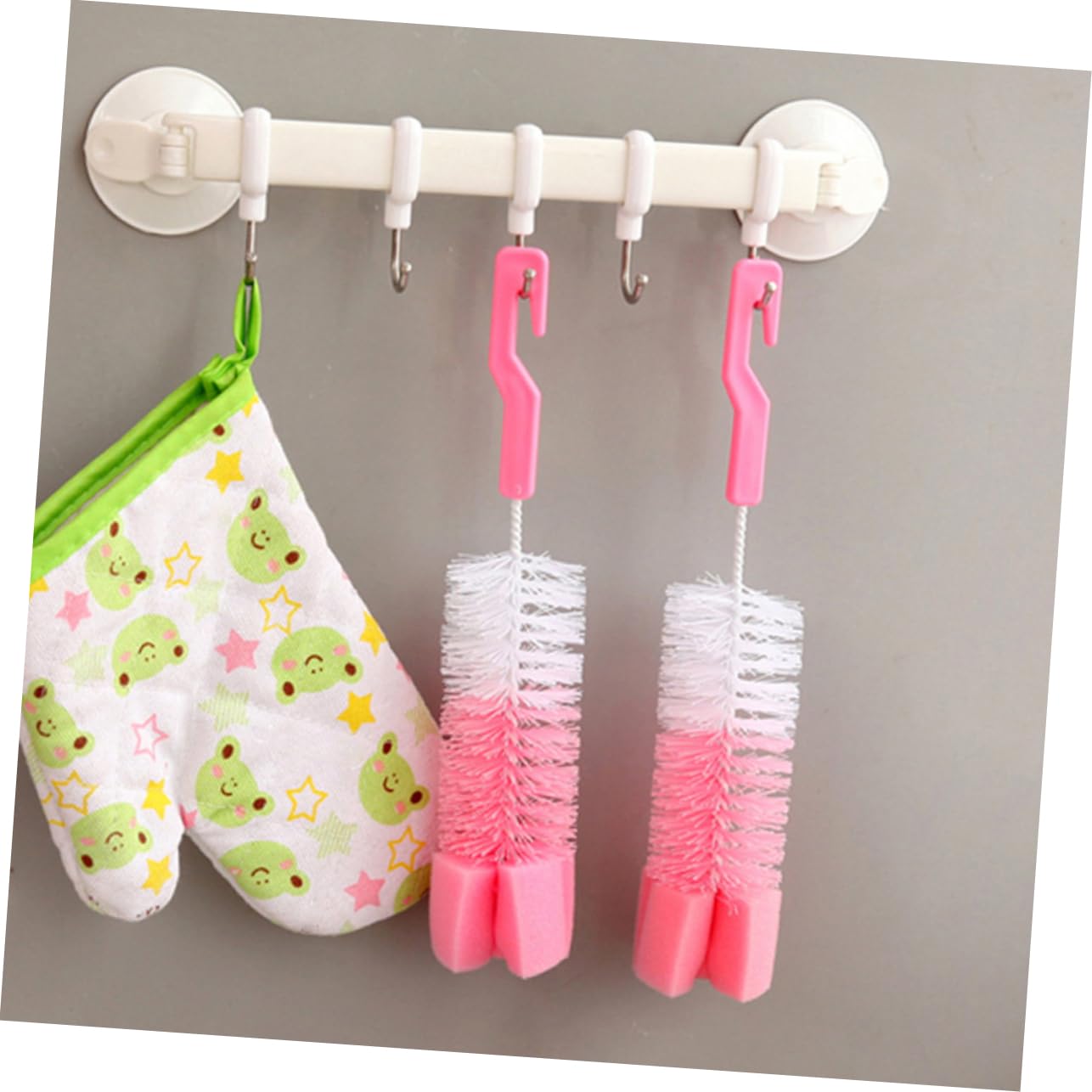 FOMIYES 2pcs Bottle Cleaner Bottle Cleaning Brush Cup Brush Brushes for Cleaning Cup Cleaning Brush Water Bottle Cleaning Brush Cup Cleaner Brush Sponge Head Washing Brushes Pink