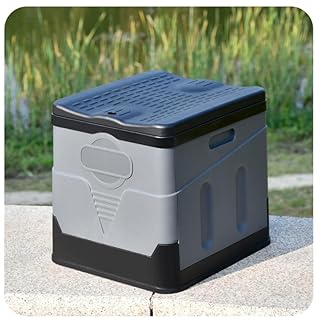 FEFE-Camping Toilet – Portable Toilets for Adults, 31.5L x 27W x 29H with Lid | Foldable Travel Potty for Car, Boat, Hiking & Beach | Compact, Easy-to-Clean for Long Trips & Outdoor Use