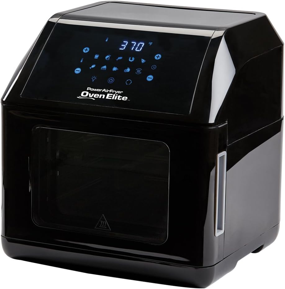 6 QT Power Air Fryer Oven Elite - 10 In 1 Cooking Features with Professional Dehydrator and Rotisserie Plus BONUS 20 Piece Accessory Kit โฆ