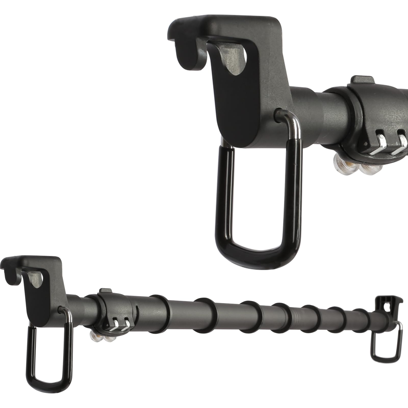 Car Clothes Hanger Bar Clothes Rack for Car Telescopic Adjustable 34-53 3inch Heavy Duty Car Clothes Rack Suitable
