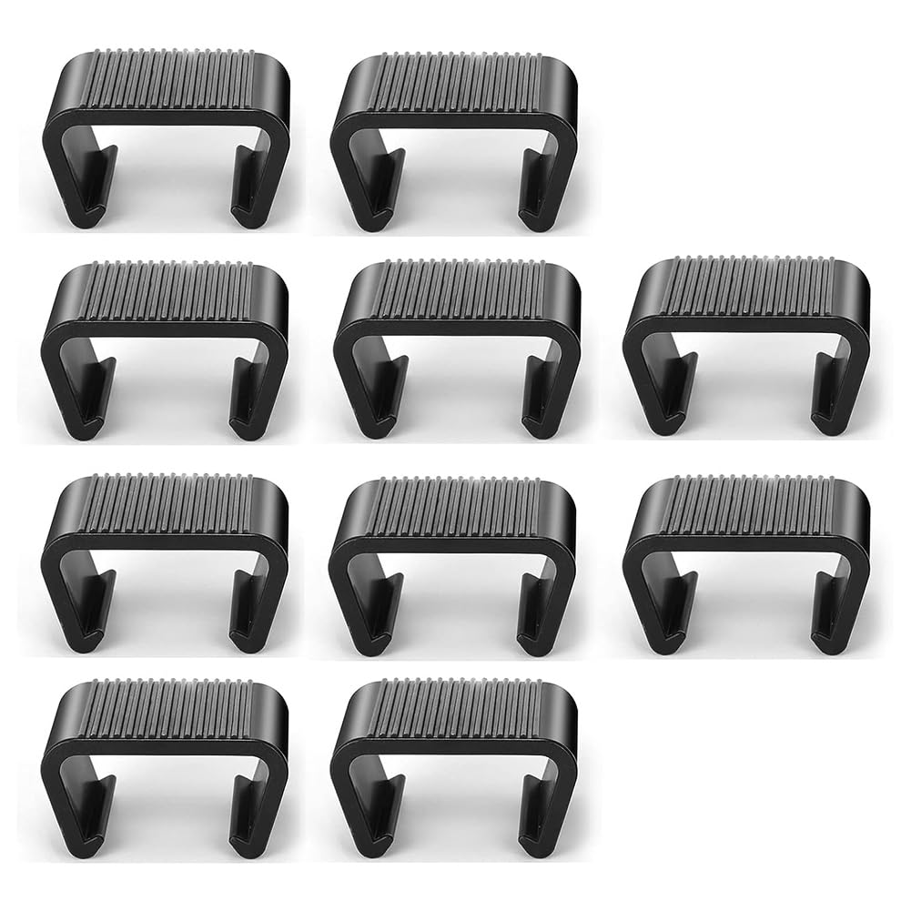 Ctrlzs 10 Piece Anti-Deformed Rattan Furniture Connectors For Outdoor Sofa Plastic Clamps Wicker Chair