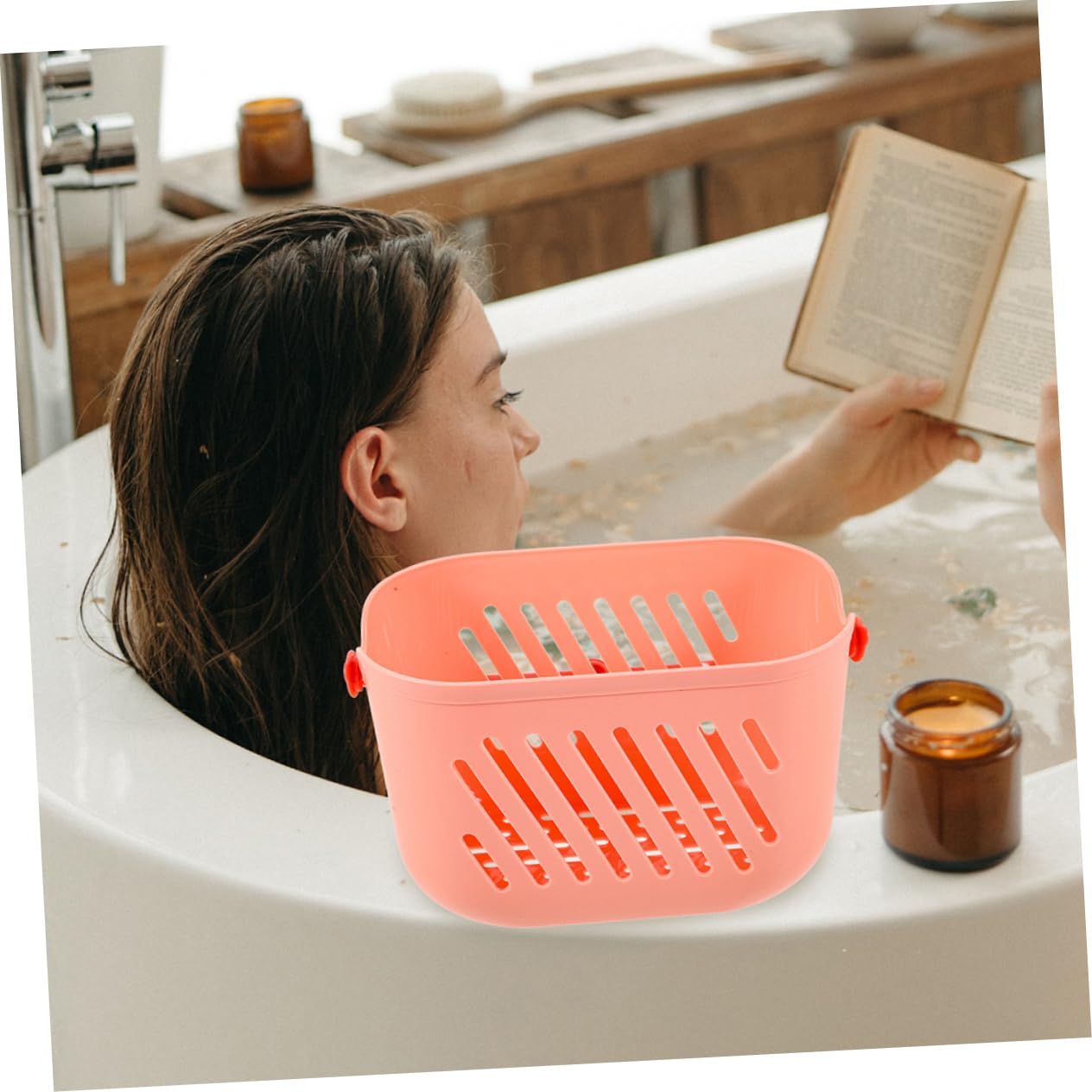 Zerodeko Cesta Colgante para Baño de Plástico Pp, 2 Piezas Gancho