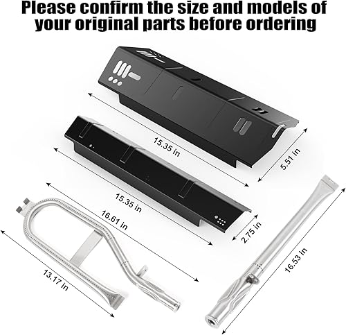 Miniatura 9 de Barbqtime Piezas de parrilla de placas térmicas para Dyna Glo DGH450CRP, DGH450CRP-D, DGH450CRN, DGH450CRN-D, DGH451CRP, DGH451CRP-D, modelos de
