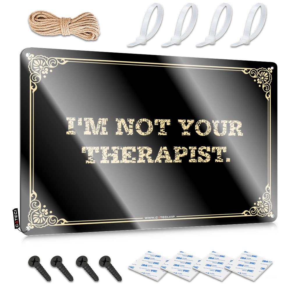 Sukecupqz Colour Pool Zone Tin Sign I'm Not Your Therapist. Tin Sign(30X40cm)