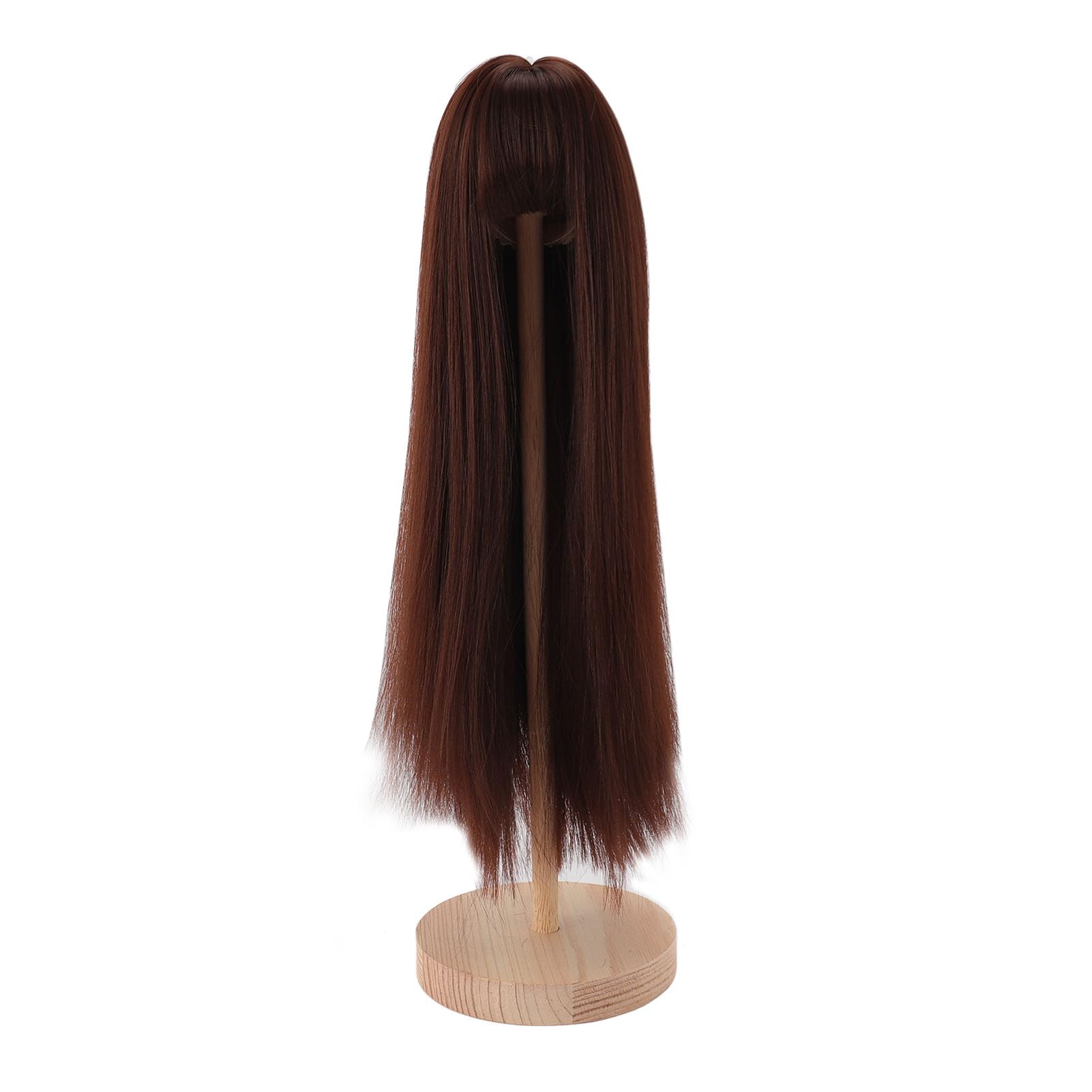 Yctze Parrucca da Bambola 1/4 Dritta con Frangia da 7 a 8 Pollici Cuoio Capelluto Simulato Seta Ad Alta Temperatura Snodabile Capelli per Bambole Arti, Artigianato e Cucito/artigianato/creazione di