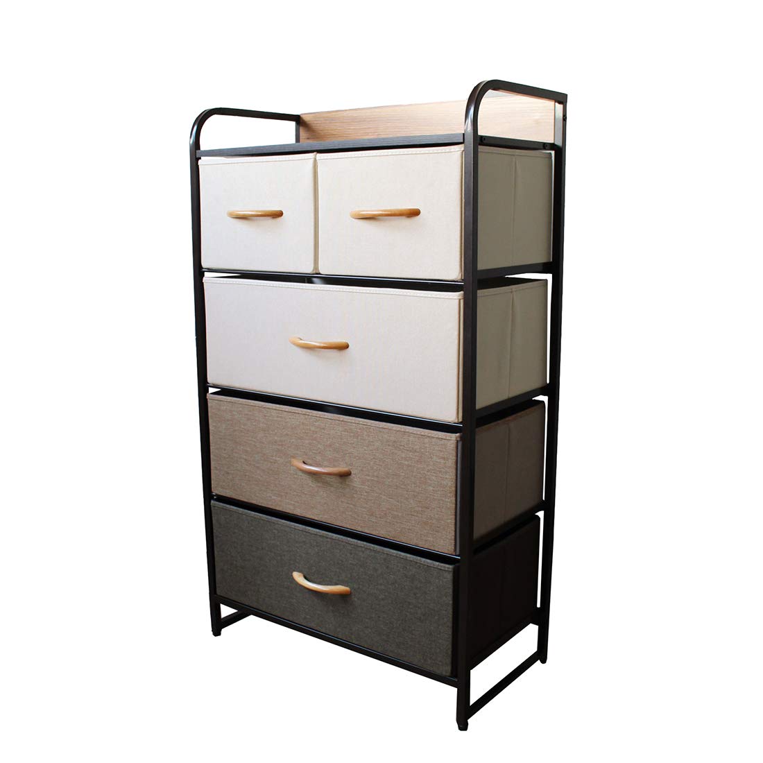 Amazon｜4段チェスト【Flat chest】幅58×奥行29×高さ100cm 収納
