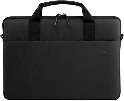 Dell 11-14 EcoLoop Pro Sleeve - CV5423 - Organizer, Front Zippered Pocket, Weather-resistant, Luggage Pass Through, Padded Carry Handles, Detachable Shoulder Strap, Nylex Lining Material - Black